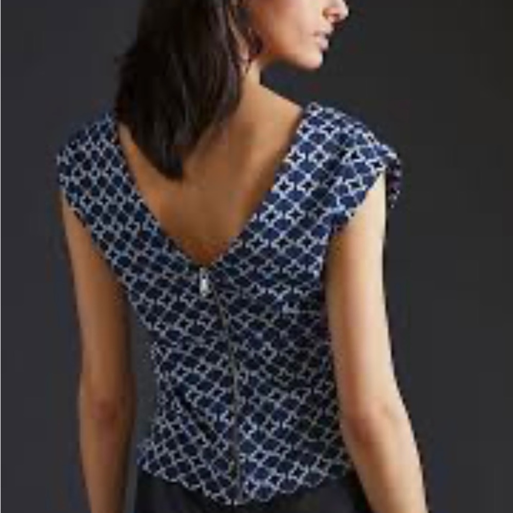 NWT Maeve Jacquard Top